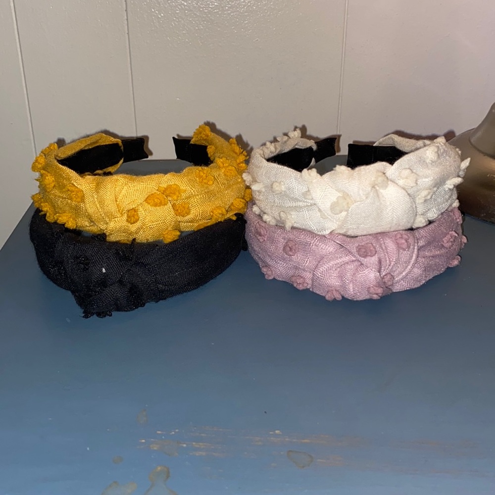 Four top knot headbands